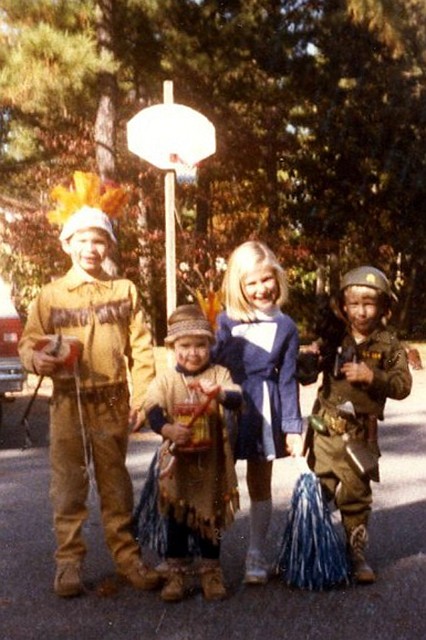 Julie_087 copy 4.jpg - James, Julie, Leighanne, and Curt ready for trick or treating